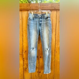 KanCan Estilo Skinny Stretch Distressed Med Blue Jeans Size 5/26